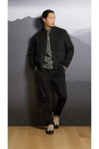 Nohavice Woolrich Cotton Twill Milton Pant Black