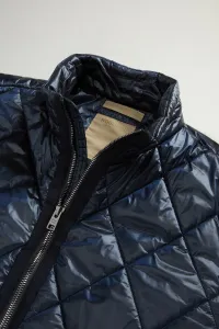 Bunda Woolrich Black Yarn Nylon Jacket Melton Blue