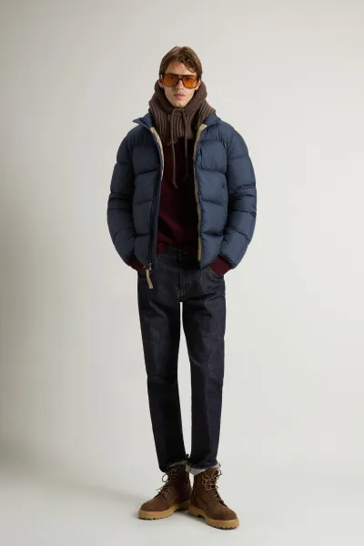 Bunda Woolrich Cloud Eagle Jacket Melton Blue