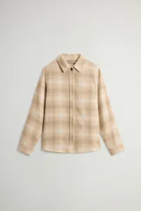 Košeľa Woolrich Light Soft Wool Shirt Hombre Beige