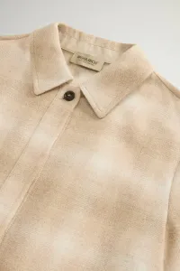 Košeľa Woolrich Light Soft Wool Shirt Hombre Beige
