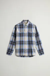 Košeľa Woolrich Flannel Duncan Shirt Marine Black Watch