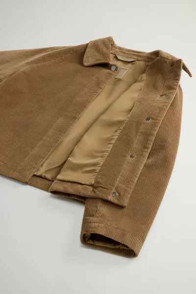 Košeľa Woolrich Corduroy Overshirt Cornstalk