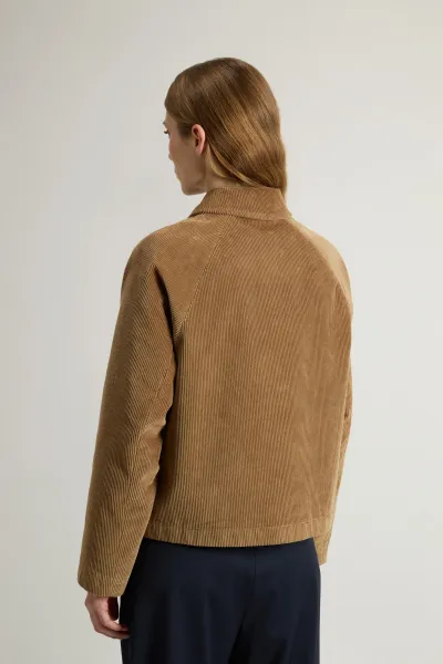 Košeľa Woolrich Corduroy Overshirt Cornstalk