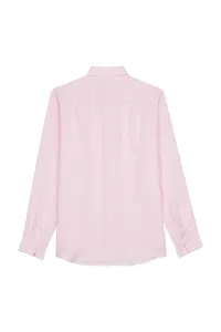 Košeľa Vilebrequin Solid Linen Light Garment Dyed Ballerine