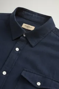 Košeľa Woolrich Flannel Duncan Shirt Melton Blue