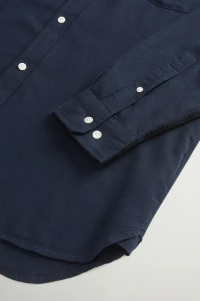 Košeľa Woolrich Flannel Duncan Shirt Melton Blue