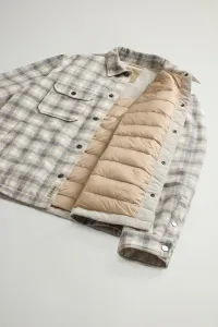 Bunda Woolrich Wool Check Alaskan Shirt Jacket Oatmeal Check
