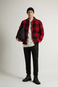 Bunda Woolrich Wool Check Alaskan Shirt Jacket Red Buffalo