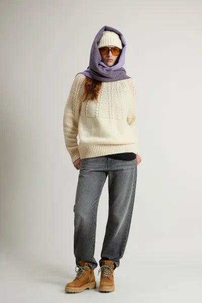 Rolák Woolrich Fairisle Turtleneck Milky Cream