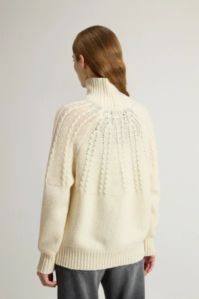 Rolák Woolrich Fairisle Turtleneck Milky Cream