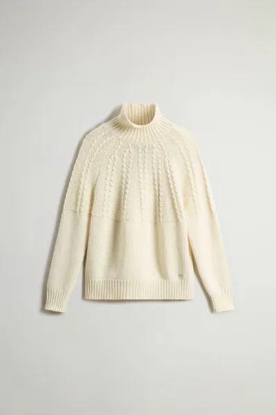Rolák Woolrich Fairisle Turtleneck Milky Cream