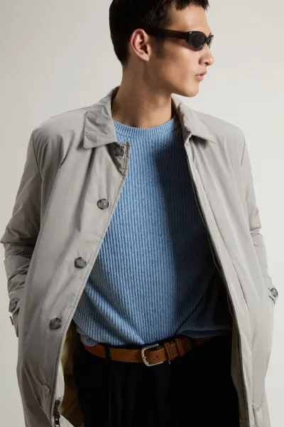 Kabát Woolrich Peached Urban Touch Coat Off Taupe