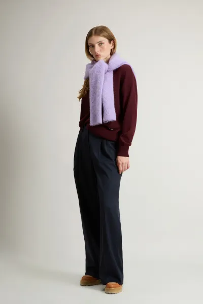 Sveter Woolrich Comfort Wool Cash Crewneck Winetasting