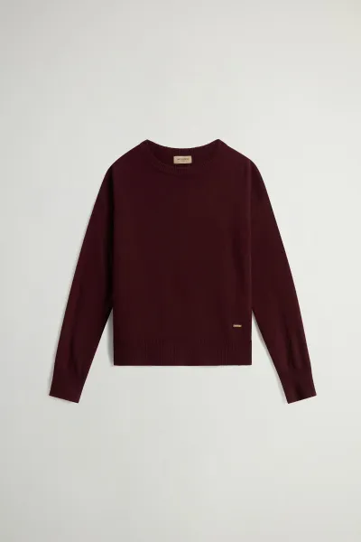 Sveter Woolrich Comfort Wool Cash Crewneck Winetasting