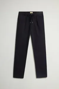 Nohavice Woolrich Cotton Twill Milton Pant Black