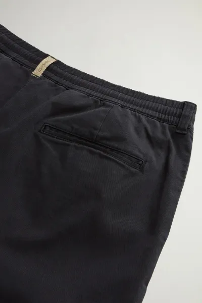 Nohavice Woolrich Cotton Twill Milton Pant Black