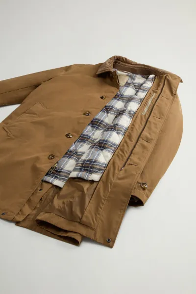 Kabát Woolrich Mountain Cloth 2In1 Lamar Coat Coffee