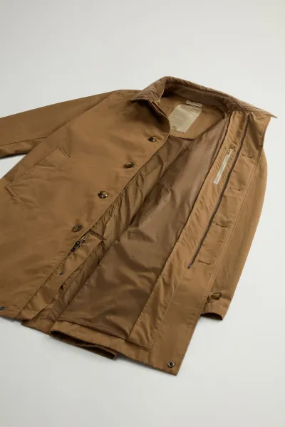 Kabát Woolrich Mountain Cloth 2In1 Lamar Coat Coffee