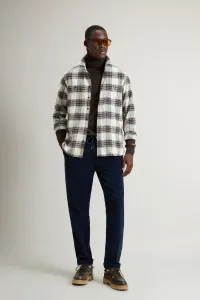 Košeľa Woolrich Check Flannel Warren Shirt Cream Check