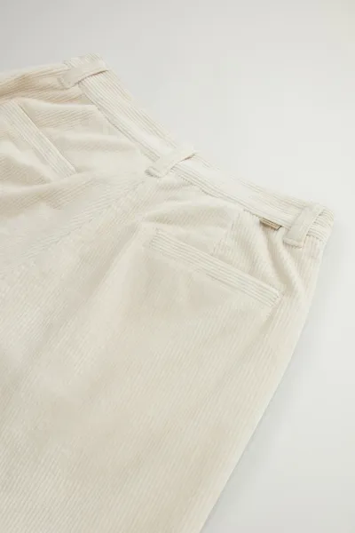Nohavice Woolrich Corduroy Pant Milky Cream