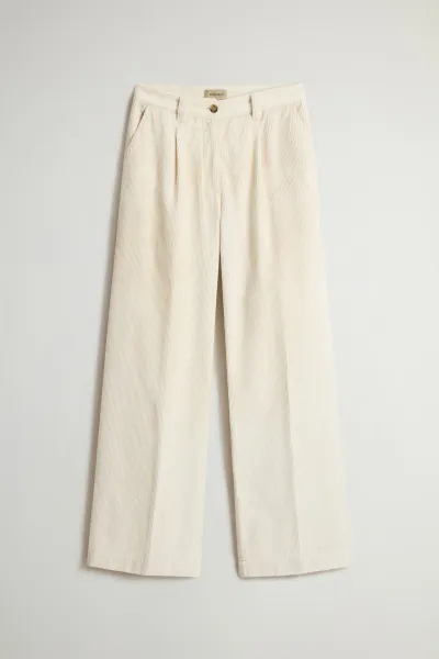 Nohavice Woolrich Corduroy Pant Milky Cream
