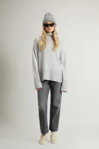 Rolák Woolrich Supergeelong Turtleneck Light Grey Melange