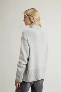 Rolák Woolrich Supergeelong Turtleneck Light Grey Melange