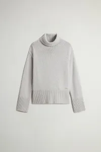 Rolák Woolrich Supergeelong Turtleneck Light Grey Melange