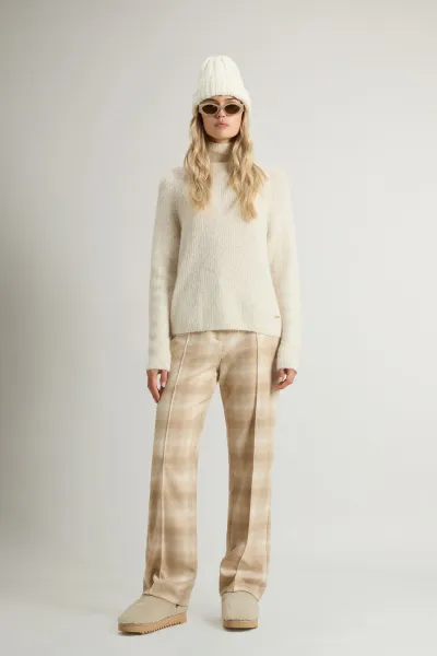 Rolák Woolrich Soft Alpaca Turtleneck Milky Cream