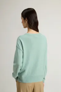 Sveter Woolrich Comfort Wool Cash Crewneck Chinois Green