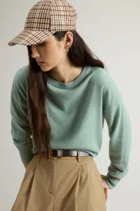 Sveter Woolrich Comfort Wool Cash Crewneck Chinois Green