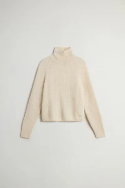Rolák Woolrich Soft Alpaca Turtleneck Milky Cream