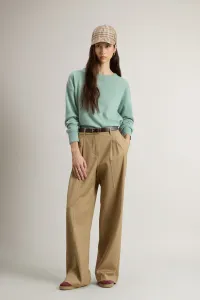 Sveter Woolrich Comfort Wool Cash Crewneck Chinois Green
