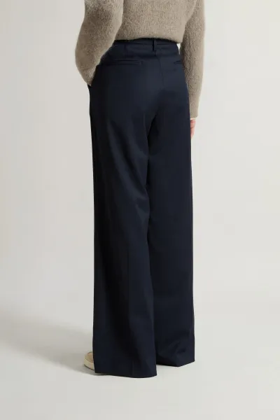Nohavice Woolrich Light Wool Pant Melton Blue