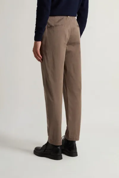 Nohavice Woolrich Cotton Twill Milton Pant Falcon