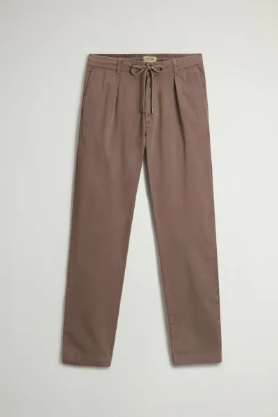 Nohavice Woolrich Cotton Twill Milton Pant Falcon