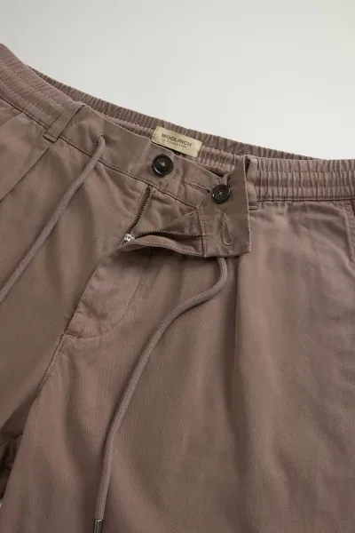 Nohavice Woolrich Cotton Twill Milton Pant Falcon