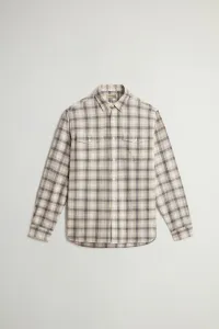 Košeľa Woolrich Flannel Duncan Shirt Oatmeal Check