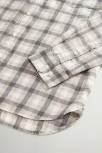 Košeľa Woolrich Flannel Duncan Shirt Oatmeal Check