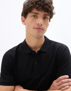 Čierna pánska polokošeľa Celio Teone