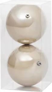 Gule MagicHome Vianoce, 2 ks, béžové, na vianočný stromček, 12 cm