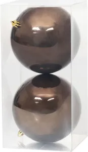 Gule MagicHome Vianoce, 2 ks, hnedé, na vianočný stromček, 12 cm
