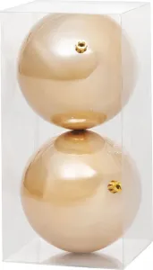 Gule MagicHome Vianoce, 2 ks, zlaté, na vianočný stromček, 12 cm
