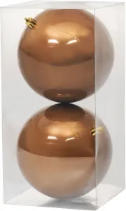 Gule MagicHome Vianoce, 2 ks, bronzové, na vianočný stromček, 12 cm