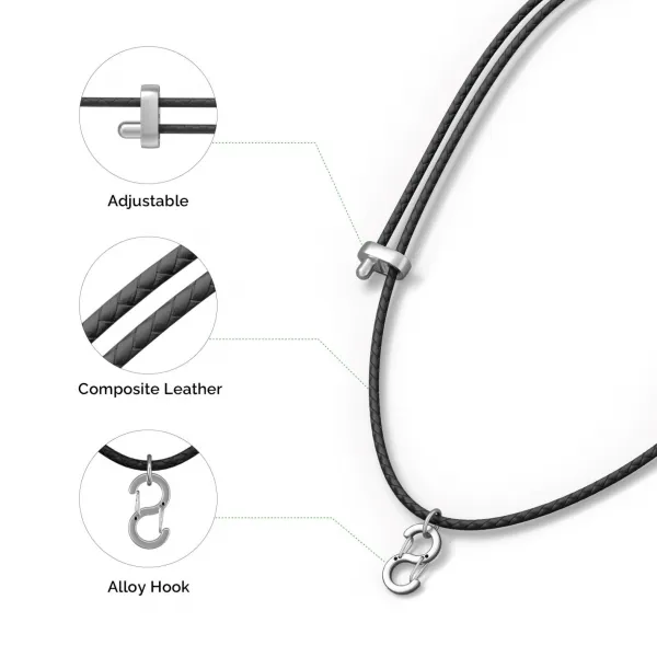 Plaud.AI PLAUD Note Pin Lanyard Black - remienok na krk, čierny 1895164