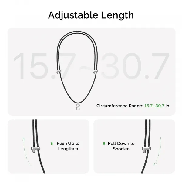 Plaud.AI PLAUD Note Pin Lanyard Black - remienok na krk, čierny 1895164