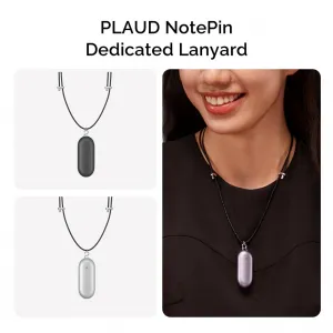 Plaud.AI PLAUD Note Pin Lanyard Black - remienok na krk, čierny 1895164