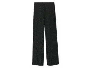esmara® Dámske široké nohavice (s trblietkami/čierna, S (36/38))