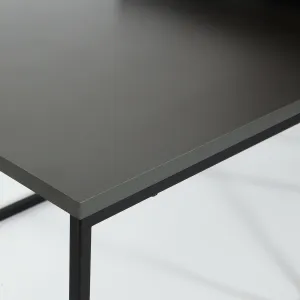 Súprava konferenčných stolíkov Orta Black aAnthracite, 2 ks